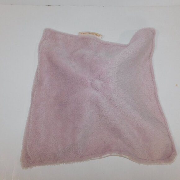 Blankets & Beyond Pink Mauve White Elephant Stars Security Blanket Baby lovey - Picture 5 of 5